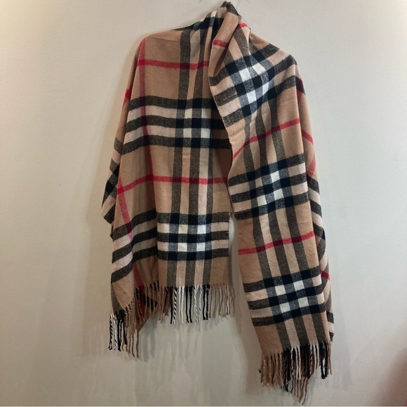 ROYAL ROSSI 100% Cashmere Made in Mongolia China Burberry Styling Scarf - Picture 3 of 4